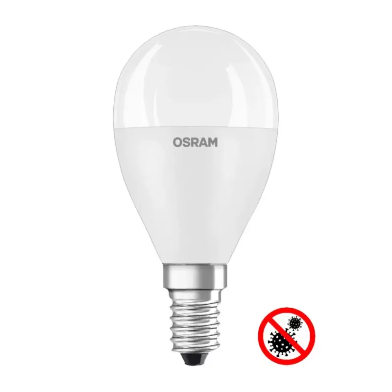 E14 P45 LED izzó 5.5W = 40W 470lm 2700K 200° OSRAM ANTIBAKTERIALIS Csak ma