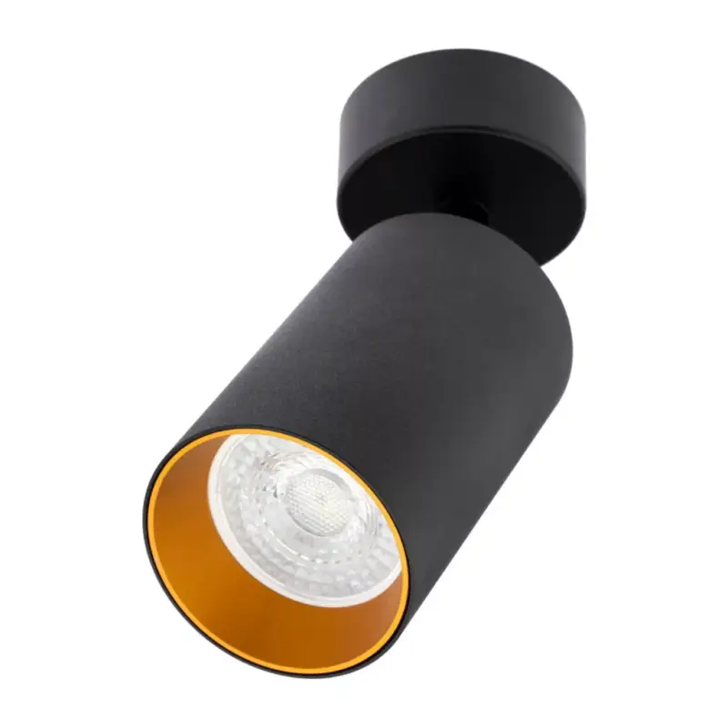 Vásárlói kedvenc ERIS SPOT mennyezeti lámpa, reflektor, GU10 halogén lámpa, fekete és arany