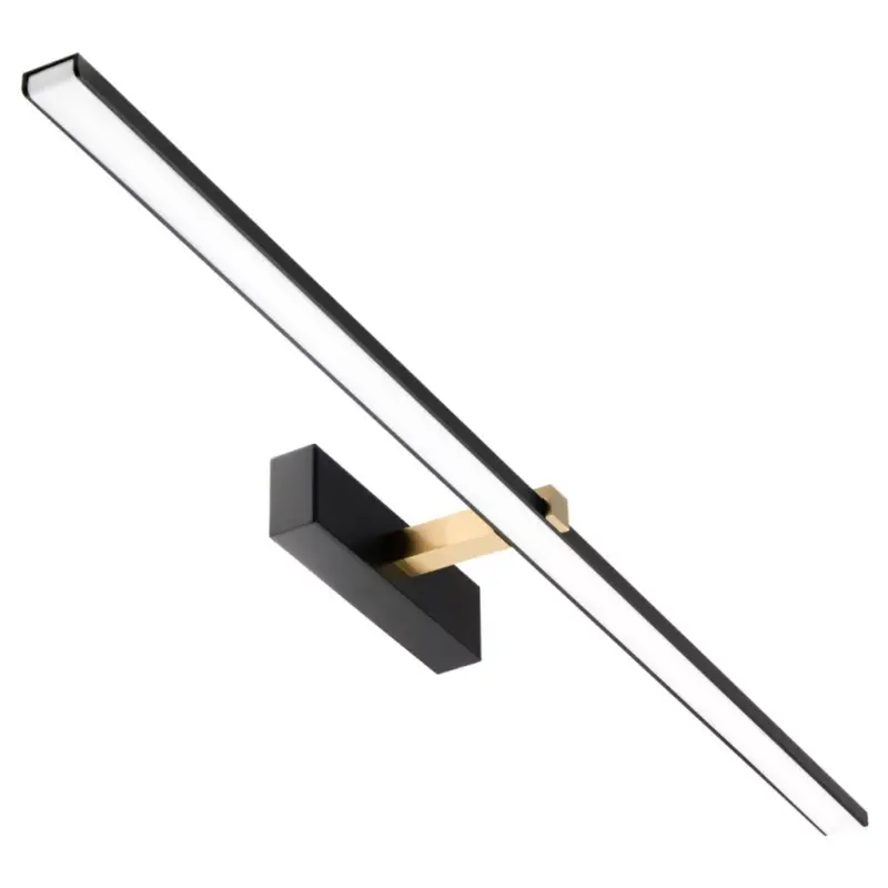LED fürdőszobai tükörvilágítás 18W 1100lm fekete-arany 90cm Szezonális akció