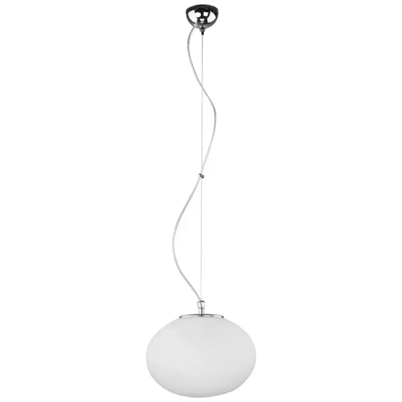 Népszerű NUAGE 7025 Nowodvorski mennyezeti lámpa fehér E27 függesztett üvegernyő acél+üveg ⌀30 cm modern
