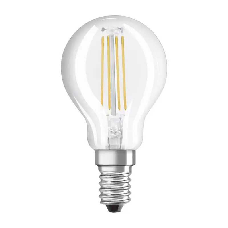LED izzó E14 P45 CL 4W = 40W 470lm 2700K300° OSRAM STAR izzószál Kiárusítás