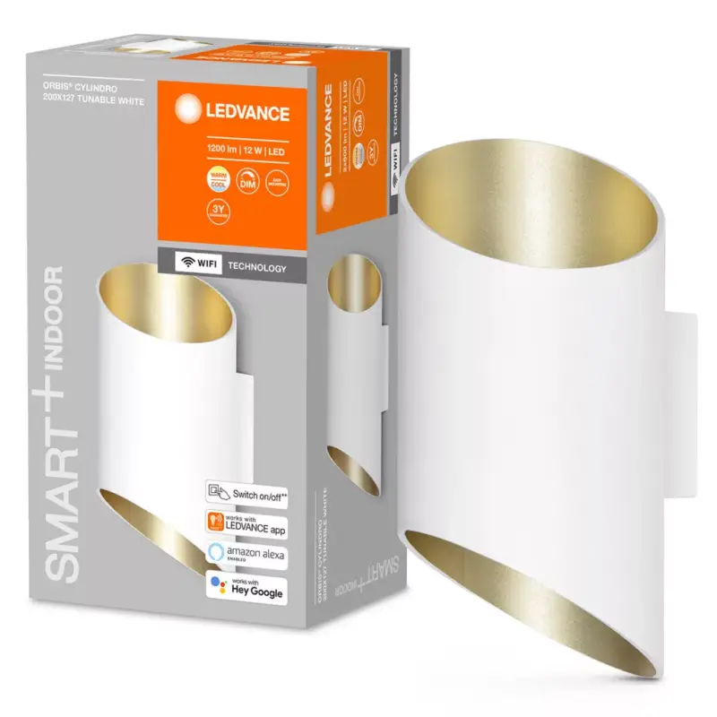 Smart fali lámpa SMART + WIFI 12W ORBIS CYLINDRO WHITE LEDVANCE Olcsó
