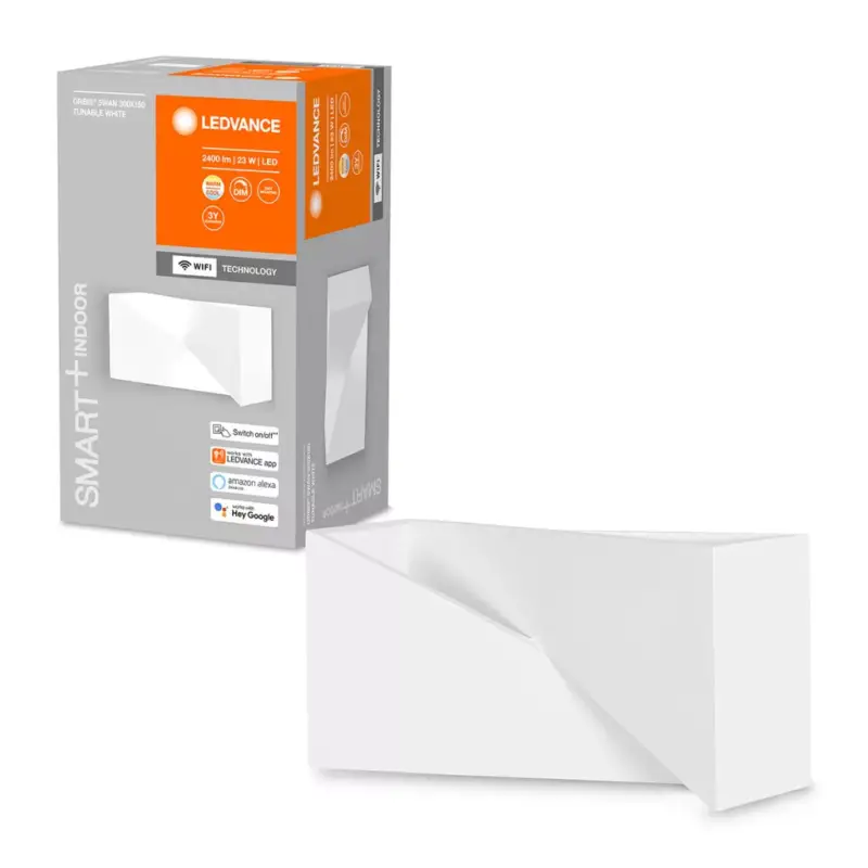 SMART+ WIFI fali lámpa Smart fali lámpa 23W ORBIS SWAN 30 cmx15 cm WHITE LEDVANCE Kedvezmény