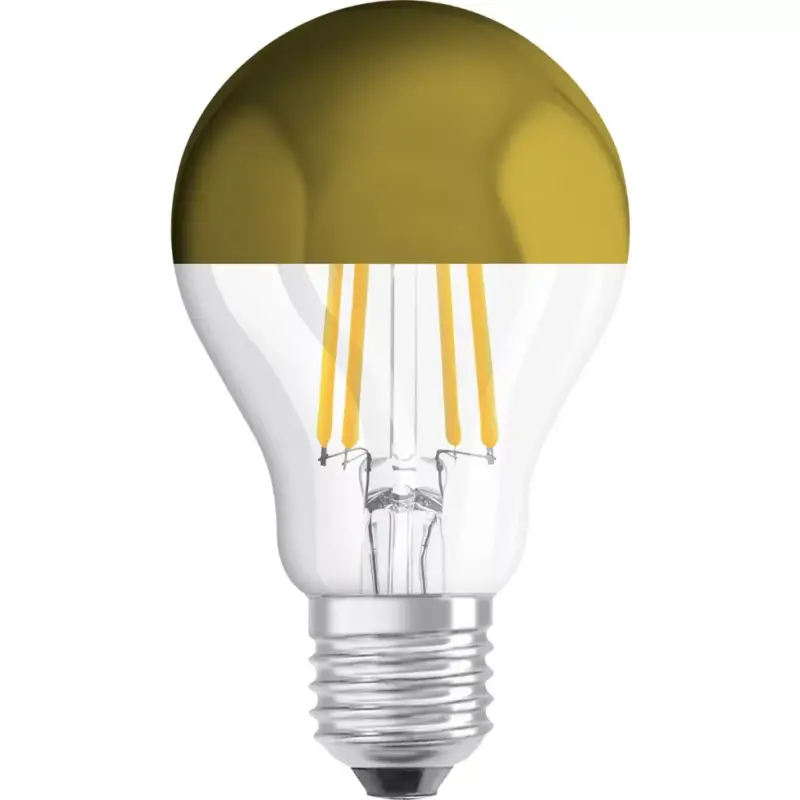 E27 A60 LED izzó 7W = 50W 650lm 2700K OSRAM Mirror Gold Gyors szállítás