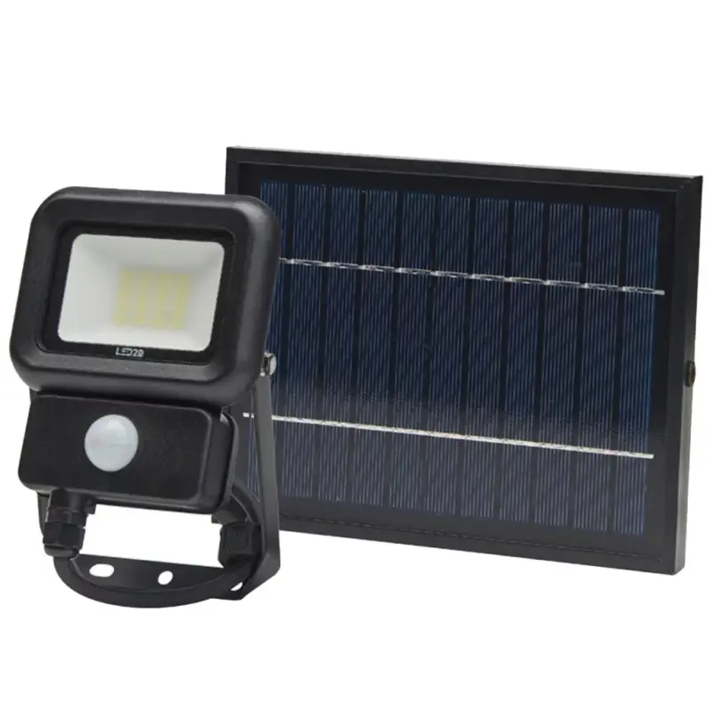 Solar LED reflektor lámpa 10W 6500K hideg 700lm IP65 Kobi mozgásérzékelő Biztonságos fizetés