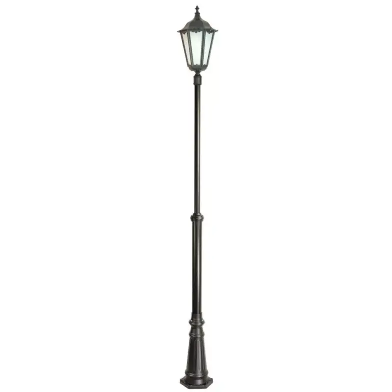 Kültéri kerti lámpaoszlop LANTERN E27 Retro Maxi OGMWN 1 190-290cm fekete Su-Ma Azonnali szállítás