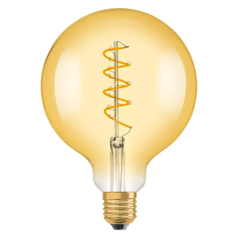 Vásárlói kedvenc LED izzó E27 G125 4,5W = 28W 300lm 2000K 300°-os izzószál szabályozható