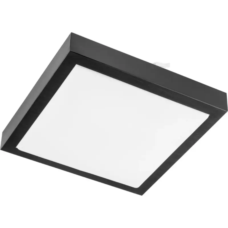 Mennyezeti LED lámpatest Mennyezeti fali lámpa Négyzetes Fekete 2xE27 IP44 Csak ma