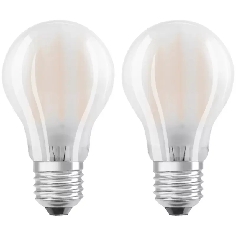 Exkluzív ajánlat 2Pak LED izzó E27 A60 7W = 60W 806lm 4000K Semleges 300° Izzószál OSRAM STAR