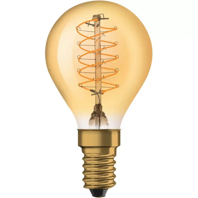 Dekoratív LED izzó E14 P45 3,4W = 25W 250lm 2200K320°-os izzószál szabályozható OSRAM Vintage 1906 Outlet