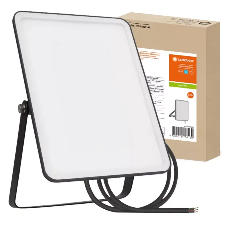 Akciós ár LED reflektor 50W 4000K 4500lm IP65 fekete LEDVANCE ESSENTIAL