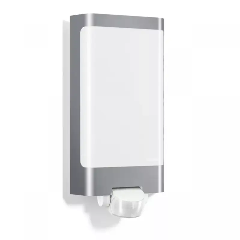 Kerti lámpa magassági fali lámpa L 240 LED IP44 7,5W 3000K érzékelő ezüst acél Vásárlói kedvenc