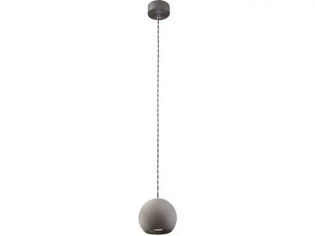 GEOMETRIC 9696 Nowodvorski mennyezeti lámpa szürke GU10 függő betongolyó ⌀10 cm modern Expressz szállítás
