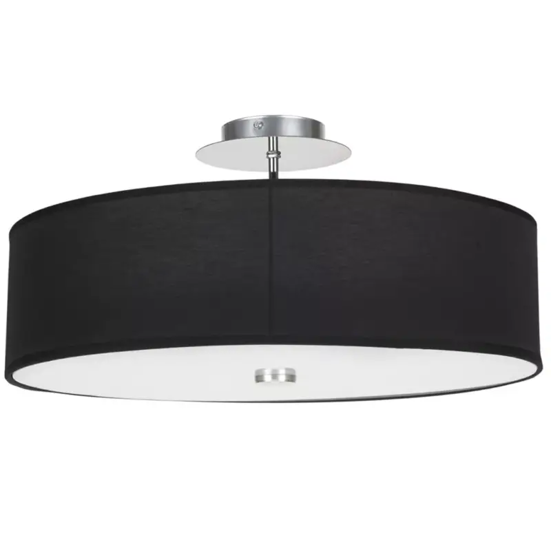 Csak ma VIVIANE 6390 Nowodvorski mennyezeti lámpa fekete 3xE27 kerek mennyezeti lámpa anyaga+üveg+acél 50 cm modern