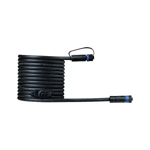 Outlet Kültéri Plug & Shine csatlakozókábel 1in-2out IP68 5m Black Paulmann