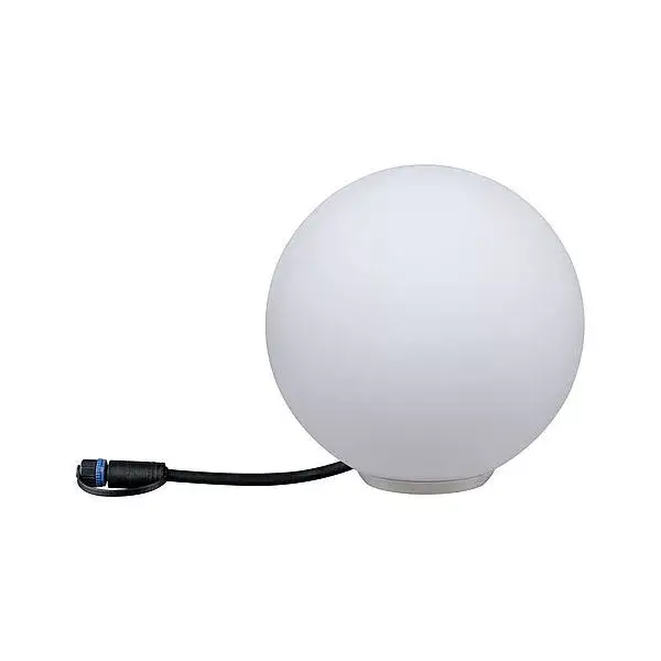 Vedd meg most Kültéri kerti lámpa Plug & Shine Globe LED 2.8W 24V IP67 3000K gömb 20cm fehér Paulmann
