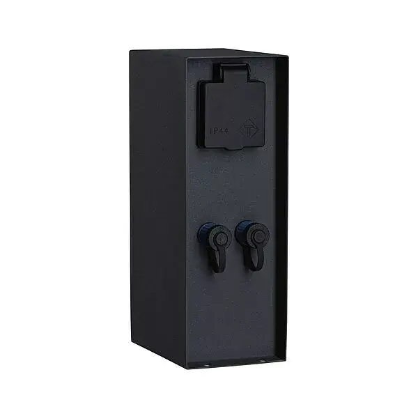 Ne maradj le RIO elektromos kerti oszlop 2x 230 V aljzat + 2x Plug & Shine aljzat IP44 antracit Paulmann
