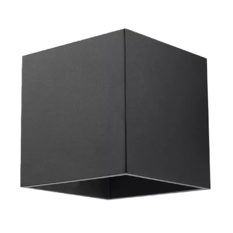 Árengedmény QUAD 1 G9 fali lámpa fel-le kocka minimalista fekete SOLLUX