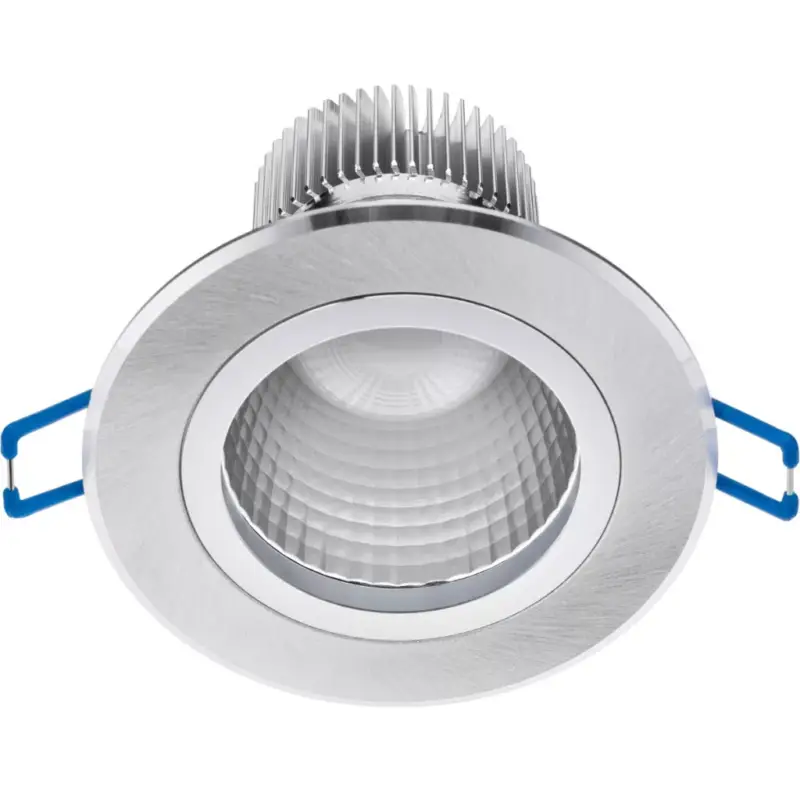 Mennyezeti lámpatest 5W süllyesztett LED DOWNLIGHT MÉLY, kerek 4000K 400lm ezüst Végkiárusítás