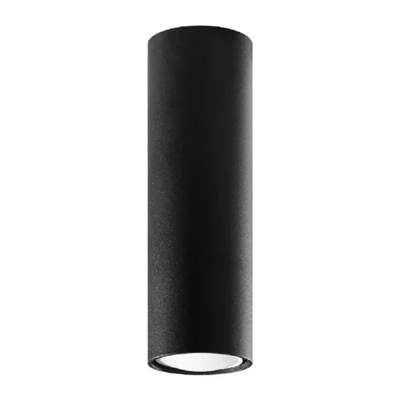 Árengedmény Felületre szerelhető lámpatest LAGOS GU10 Halogén Spot Tube 20cm Fekete SOLLUX