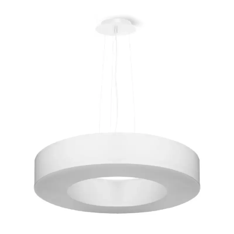 Legnépszerűbb LED függő mennyezeti lámpa SATURNO SLIM 5xE27 csillár 50cm fehér SOLLUX