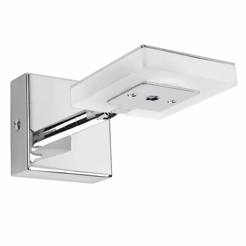 LED fali lámpa 3W 3000K ezüst átlátszó fény Prestige Népszerű