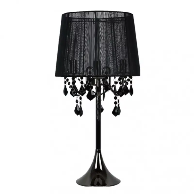MONA asztali lámpa 3xE14 LED asztali éjszakai lámpa 68cm Crystals Glamour Black Light Prestige Legnépszerűbb