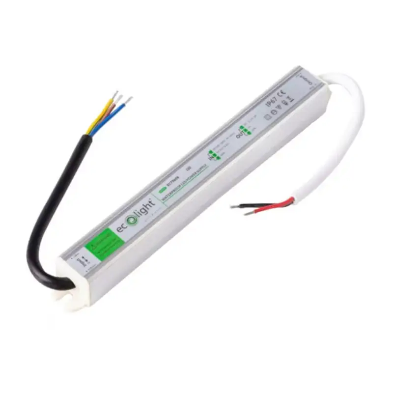 Hermetikus feszültségű LED tápegység IP67 30W 12V Ecolight Kedvezmény