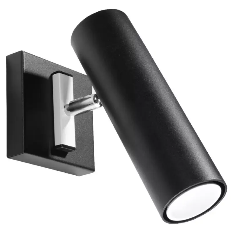 Akciós ár DIREZIONE GU10 LED fali lámpa mozgatható fekete SOLLUX
