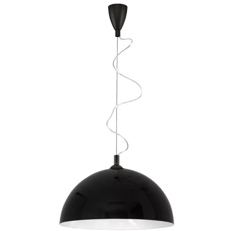 Outlet HEMISPHERE 4843 Nowodvorski mennyezeti lámpa fekete E27 függő acél ⌀50 cm minimalista