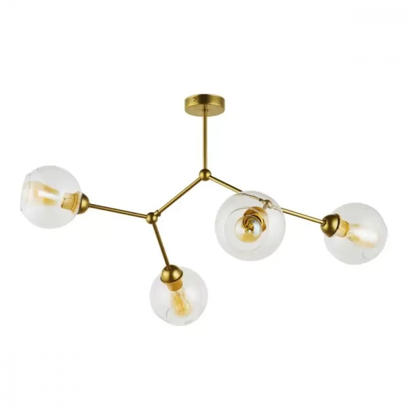 Olcsó FAIRY mennyezeti lámpa arany üveg loft csillár 4xE27 1942 TK Lighting