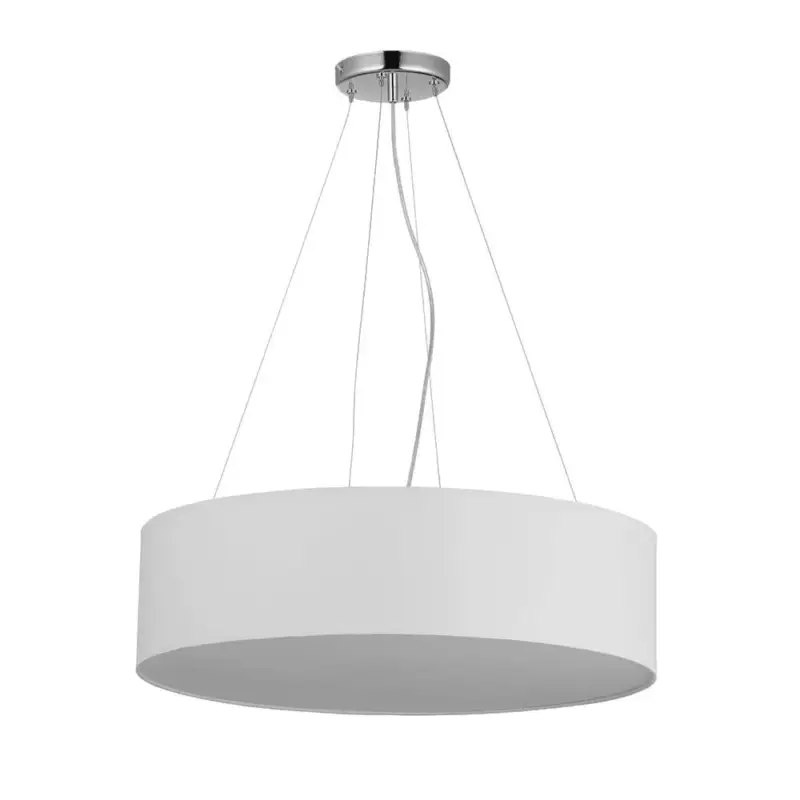 Gyors kiszállítás RONDO WHITE függesztett mennyezeti lámpa króm fehér minimalista 4xE27 4244 TK világítás