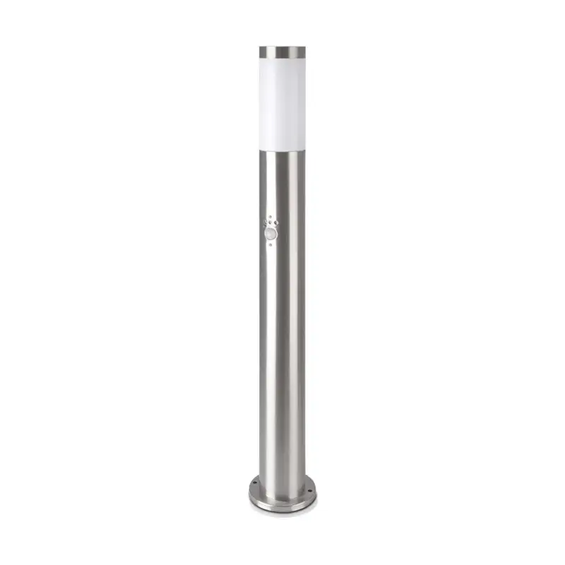 Kerti lámpaoszlop E27 IP44 Mozgásérzékelővel 80cm Szatén nikkel VT-838 V-TAC Olcsó