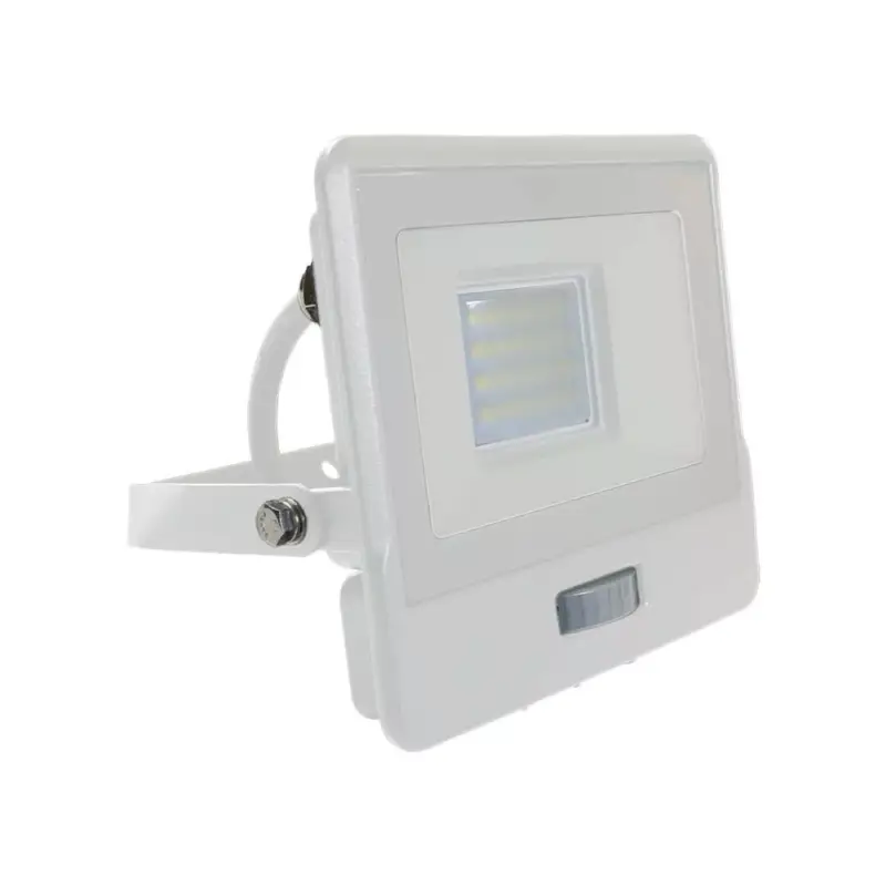 Szuper ajánlat LED reflektor 20W 1510lm 4000K IP65 fehér mozgásérzékelővel és CUT-OFF funkcióval Samsung Chip VT-128S-1-W V-TAC