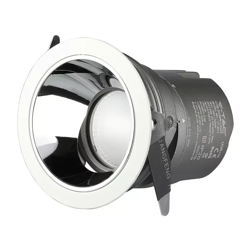 Szuper ajánlat Süllyesztett LED spotlámpa 10W 4000K COB 0-27'D VT-2911 V-TAC