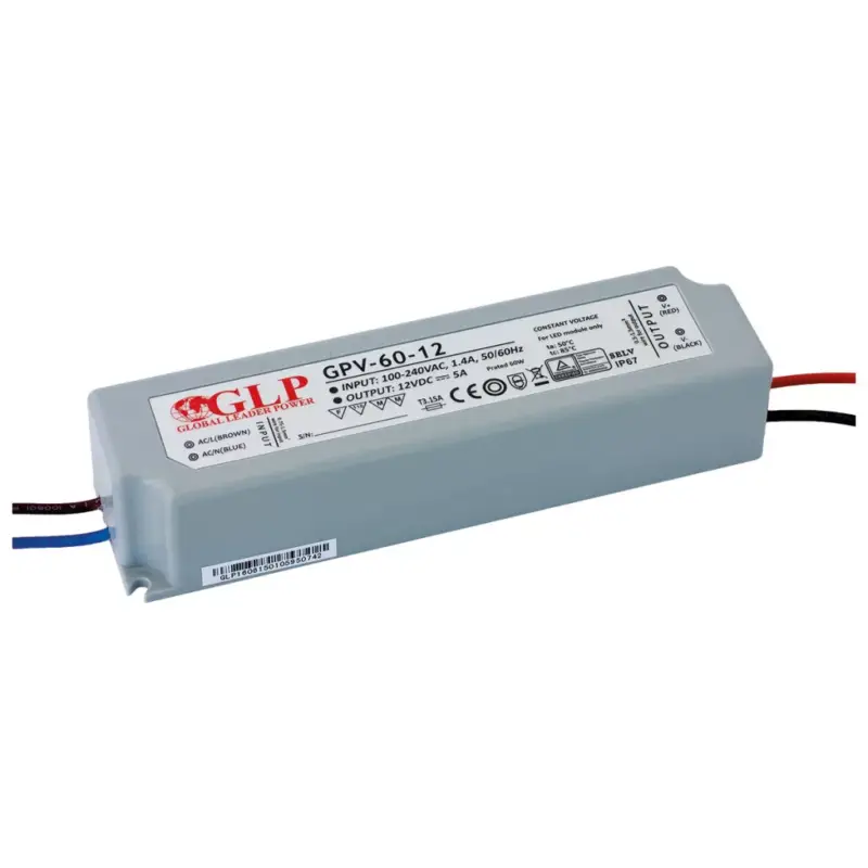 FESZÜLTSÉG LED tápegység 36V 60W 1.67A GPV-60-36 GLP IP67 HERMETIC Legnépszerűbb