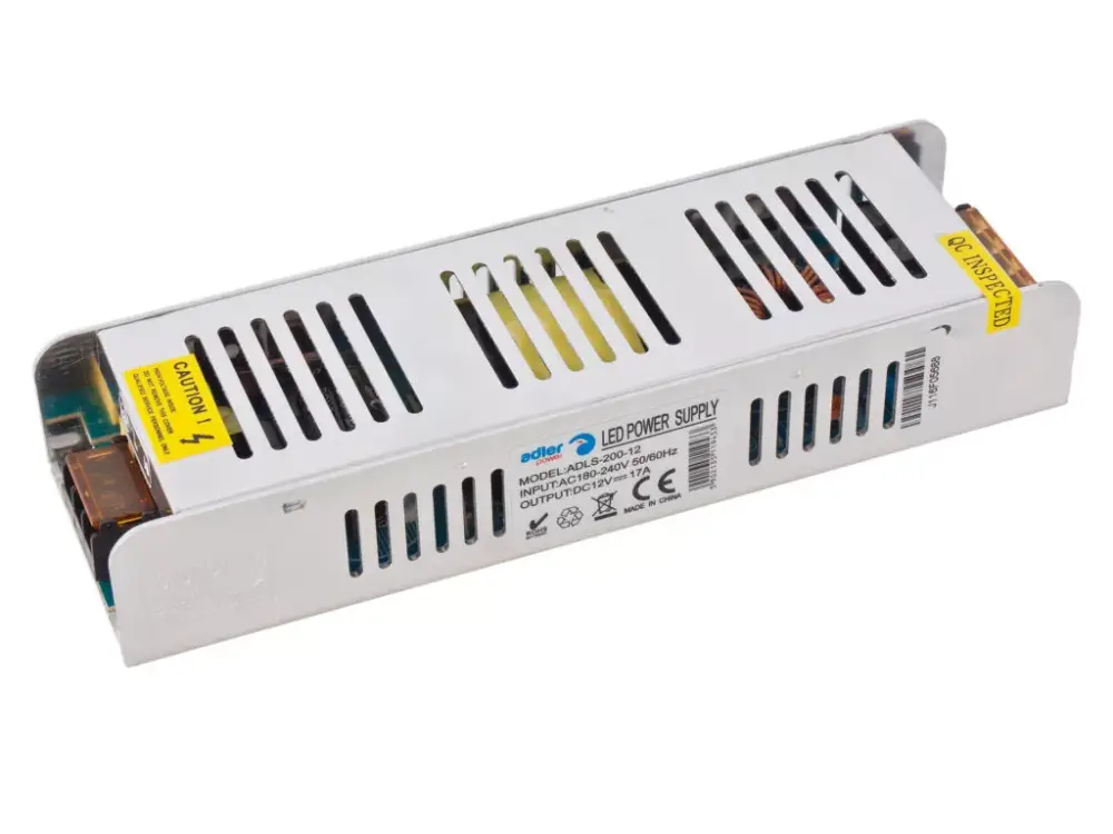 Moduláris LED tápegység 12V 200W 16.5A ADLS-200-12 ADLER Kihagyhatatlan ajánlat