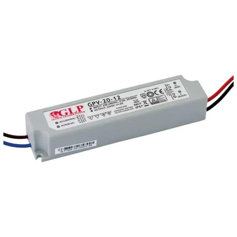 FESZÜLTSÉG LED tápegység 24V 24W 1A GPV-20-24 GLP IP67 HERMETIC Népszerű