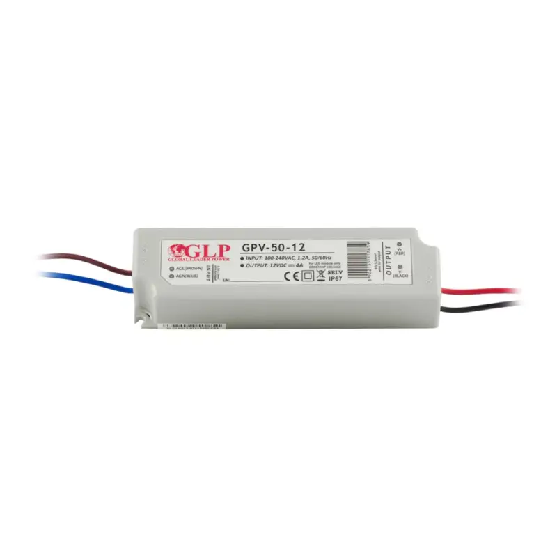 Kedvezményes ár FESZÜLTSÉG LED tápegység 24V 48W 2A GPV-50-24 GLP IP67 HERMETIC