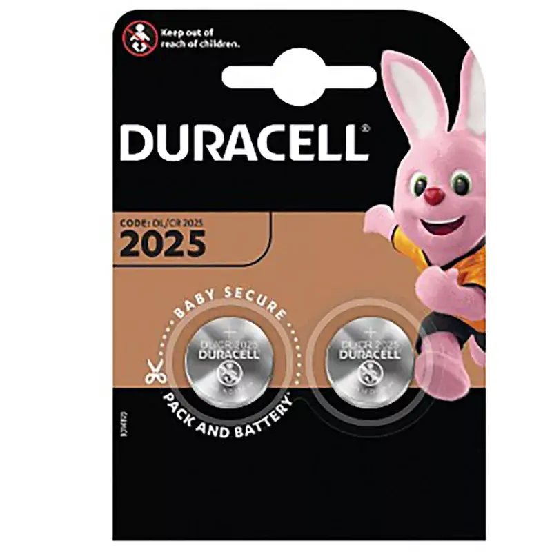 GOMBOS ELEMEK Duracell DL-2025 3V 2 db-os buborékcsomagolás Kiárusítás