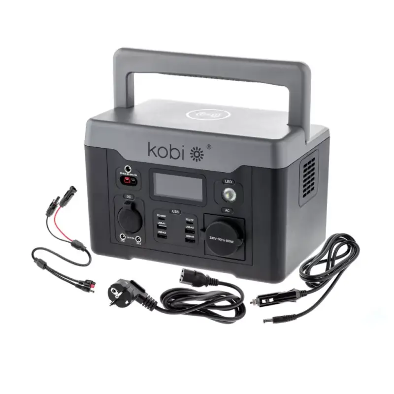 Banki energiatároló Powerbox hordozható mobil erőmű 600W Premium KOBI Kihagyhatatlan ajánlat
