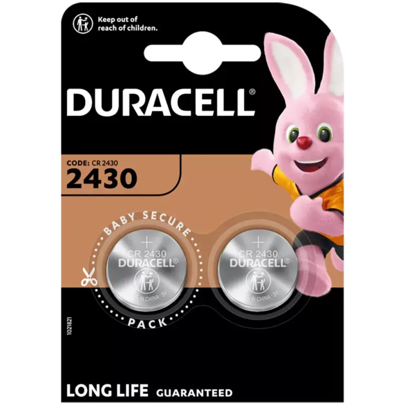 DURACELL speciális akkumulátorok DL2430 CR2430 3V 2db Gyors kiszállítás