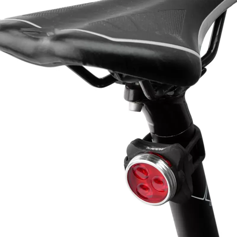 Gyors kiszállítás Zseblámpa kerékpár lámpa REAR MS B301 3x LED 4 világítási mód