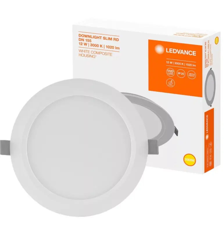 Süllyesztett süllyesztett LED panel 12W 3000K DOWNLIGHT Slim DN155 LEDVANCE kerek Kiárusítás