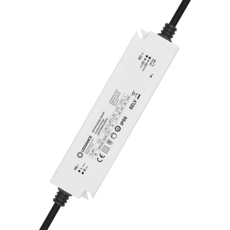 Hermetikus állandó feszültségű tápegység LED szalagokhoz 60W 24V DC IP66 Ledvance Népszerű