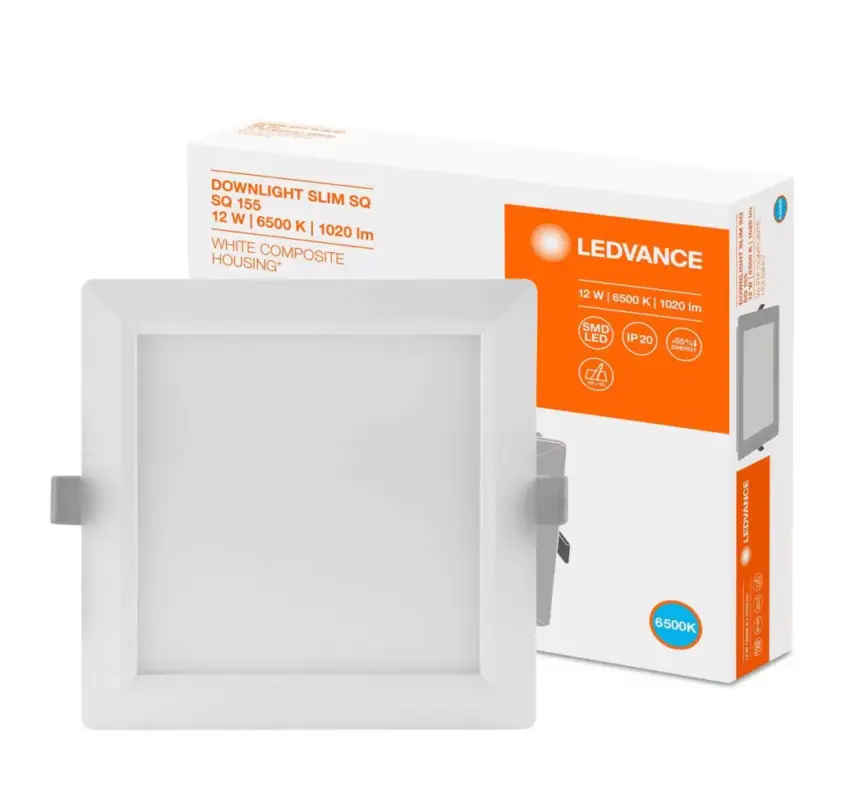Süllyesztett süllyesztett LED panel 12W 6500K DOWNLIGHT Slim SQ155 LEDVANCE négyzet Ajánlat