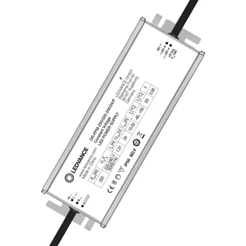 Hermetikus állandó feszültségű tápegység LED szalagokhoz 250W 24V DC IP66 Ledvance Azonnali szállítás