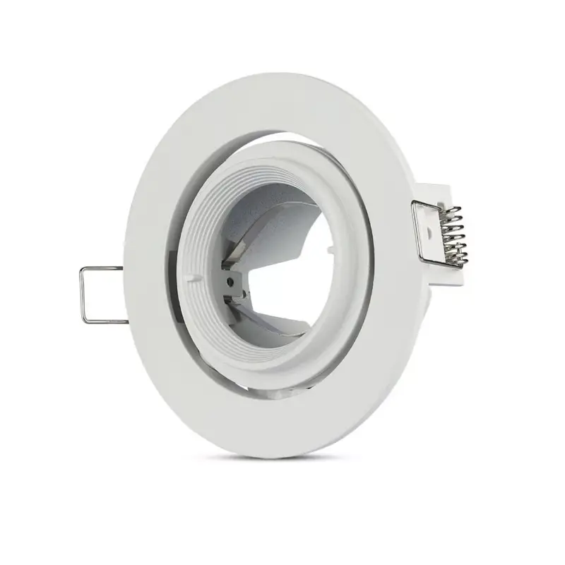 Mennyezeti lámpatest süllyesztett GU10 kerek fehér VT-700 V-TAC Azonnali szállítás