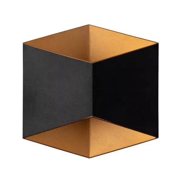 Kedvezményes ár Kerti lámpa kültéri fali lámpa TRIANGLES LED 8141 2x5W 3000K IP54 fekete és arany Nowodvorski