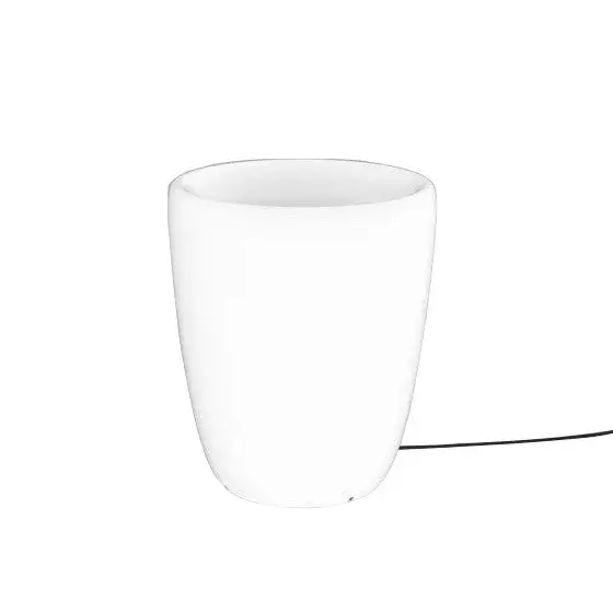 Ragyogó kültéri kerti virágcserep FLOWERPOT 9711 E27 IP44 fehér Nowodvorski Outlet